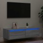 Mueble de TV con luces LED sonoma gris 100X35,5x25 cm von , TV-Möbel - Ref: Foro24-860243, Preis: 84,98 €, Rabatt: %
