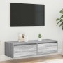 Mueble de TV con luces LED sonoma gris 100X35,5x25 cm von , TV-Möbel - Ref: Foro24-860243, Preis: 84,98 €, Rabatt: %