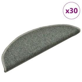 Alfombrilla escalera 30 uds verde oscuro 56x17x3 cm de , Alfombrillas para escalones - Ref: Foro24-3365741, Precio: 115,47 €,...