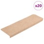 Alfombrilla autoadhesiva escalera 20 uds crema 65x21x4 cm by , Stair mats - Ref: Foro24-3365715, Price: 69,59 €, Discount: %