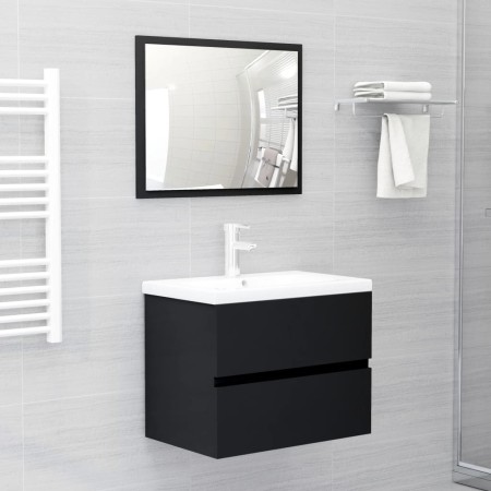 Badmöbelset 2tlg. Sperrholz schwarz von vidaXL, Badezimmermöbel - Ref: Foro24-804873, Preis: 62,59 €, Rabatt: %