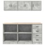 Armarios 6 uds para garaje madera de ingeniería ris hormigón by , Armarios industriales - Ref: Foro24-3328353, Price: 303,01 ...