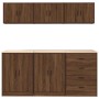 Garage Cabinets 6 pcs Brown Oak Engineered Wood de , Armarios industriales - Ref: Foro24-3328347, Precio: 409,02 €, Descuento: %