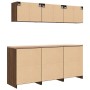 Garage Cabinets 6 pcs Brown Oak Engineered Wood de , Armarios industriales - Ref: Foro24-3328347, Precio: 409,02 €, Descuento: %