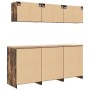 Armarios 6 uds para garaje madera ingeniería roble ahumado by , Armarios industriales - Ref: Foro24-3328345, Price: 448,97 €,...