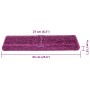 Alfombrilla escalera 30 uds 65x21x4 cm violeta de , Alfombrillas para escalones - Ref: Foro24-3365830, Precio: 152,25 €, Desc...