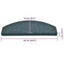 Alfombrilla escalera 30 uds verde oscuro 65x24x4 cm by , Stair mats - Ref: Foro24-3365757, Price: 125,37 €, Discount: %