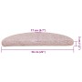 Alfombrilla escalera 30 uds rosa clara 56x17x3 cm von , Treppenmatten - Ref: Foro24-3365807, Preis: 144,34 €, Rabatt: %