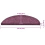 Alfombrilla escalera 30 uds morado oscuro 56x17x3 cm by , Stair mats - Ref: Foro24-3365811, Price: 130,17 €, Discount: %