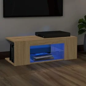 TV-Schrank mit LED-Leuchten Sonoma-Eiche 90x39x30 cm von vidaXL, TV-Möbel - Ref: Foro24-804241, Preis: 49,77 €, Rabatt: %