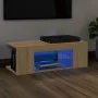 TV-Schrank mit LED-Leuchten Sonoma-Eiche 90x39x30 cm von vidaXL, TV-Möbel - Ref: Foro24-804241, Preis: 49,71 €, Rabatt: %