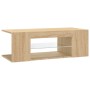 TV-Schrank mit LED-Leuchten Sonoma-Eiche 90x39x30 cm von vidaXL, TV-Möbel - Ref: Foro24-804241, Preis: 50,47 €, Rabatt: %