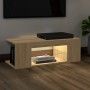 TV-Schrank mit LED-Leuchten Sonoma-Eiche 90x39x30 cm von vidaXL, TV-Möbel - Ref: Foro24-804241, Preis: 50,47 €, Rabatt: %
