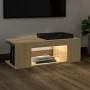 TV-Schrank mit LED-Leuchten Sonoma-Eiche 90x39x30 cm von vidaXL, TV-Möbel - Ref: Foro24-804241, Preis: 49,71 €, Rabatt: %