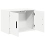 Armario de pared para garaje madera de ingeniería blanco by , Armarios industriales - Ref: Foro24-860643, Price: 49,02 €, Dis...