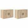 Armarios de pared 2 uds para garaje madera de ingeniería by , Armarios industriales - Ref: Foro24-860648, Price: 77,32 €, Dis...