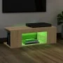 TV-Schrank mit LED-Leuchten Sonoma-Eiche 90x39x30 cm von vidaXL, TV-Möbel - Ref: Foro24-804241, Preis: 49,71 €, Rabatt: %