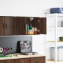 Armario de pared para garaje madera de ingeniería marrón roble