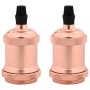 Portalámparas 2 uds bronce oro rosa E27 by , Lighting accessories - Ref: Foro24-4106526, Price: 15,52 €, Discount: %