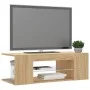 TV-Schrank mit LED-Leuchten Sonoma-Eiche 90x39x30 cm von vidaXL, TV-Möbel - Ref: Foro24-804241, Preis: 49,71 €, Rabatt: %