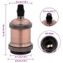 Portalámparas 2 uds bronce rojo E27 by , Lighting accessories - Ref: Foro24-4106524, Price: 15,52 €, Discount: %