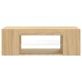 TV-Schrank mit LED-Leuchten Sonoma-Eiche 90x39x30 cm von vidaXL, TV-Möbel - Ref: Foro24-804241, Preis: 50,47 €, Rabatt: %