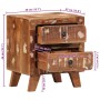 Mesilla de noche 2 uds 40x32x46 cm madera maciza reciclada de , Mesitas de noche - Ref: Foro24-4104514, Precio: 231,01 €, Des...