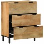 Aparadores 2 uds. madera maciza de mango marrón 60x33x75 cm von , Schließfächer und Lagerschränke - Ref: Foro24-3310004, Prei...