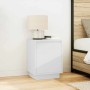 Mesillas de noche con luces LED 2 uds blanco 38x34x50 cm de , Mesitas de noche - Ref: Foro24-861266, Precio: 80,76 €, Descuen...