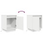 Mesillas de noche con luces LED 2 uds blanco 38x34x50 cm de , Mesitas de noche - Ref: Foro24-861266, Precio: 80,76 €, Descuen...