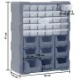 Multi-drawer organizer with 39 drawers 38x16x47 cm by vidaXL, Toolboxes - Ref: Foro24-149604, Price: 51,93 €, Discount: %