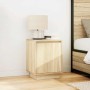 Mesillas de noche con luces LED 2 uds roble sonoma 38x34x50 cm de , Mesitas de noche - Ref: Foro24-861270, Precio: 81,06 €, D...