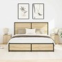 Mesillas de noche con luces LED 2 uds roble sonoma 38x34x50 cm de , Mesitas de noche - Ref: Foro24-861270, Precio: 81,06 €, D...