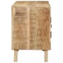 Mueble de TV madera maciza de mango rugosa 105x46x32 cm de , Almacenamiento para CD y DVD - Ref: Foro24-4104521, Precio: 201,...