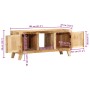 Mueble de TV madera maciza de mango rugosa 105x46x32 cm de , Almacenamiento para CD y DVD - Ref: Foro24-4104521, Precio: 201,...