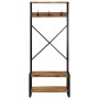Perchero de madera maciza de mango rugoso 80x40x190 cm de , Estantes y estanterías - Ref: Foro24-4015961, Precio: 133,98 €, D...