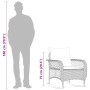 Silla mecedora de jardín con cojines ratán sintético beige von , Gartenstühle - Ref: Foro24-4104196, Preis: 118,07 €, Rabatt: %