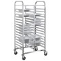 Carro con bandejas y 32 contenedores GN 75x55x162,5 cm von , Küchen- und Speisewagen - Ref: Foro24-4108072, Preis: 256,01 €, ...