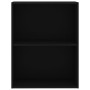 Estantería de 2 niveles madera contrachapada negro 60x30x76,5cm de , Librerías y estanterías - Ref: Foro24-800964, Precio: 46...
