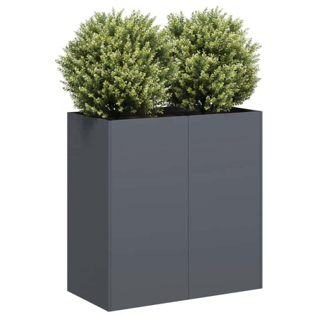 Jardinera de acero laminado en frío antracita 80x40x80 cm by , Pots and planters - Ref: Foro24-860712, Price: 128,08 €, Disco...