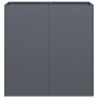 Jardinera de acero laminado en frío antracita 80x40x80 cm by , Pots and planters - Ref: Foro24-860712, Price: 128,08 €, Disco...