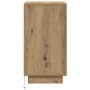 Mesilla de noche con luces LED roble artesanal 38x34x65 cm de , Mesitas de noche - Ref: Foro24-861309, Precio: 74,58 €, Descu...