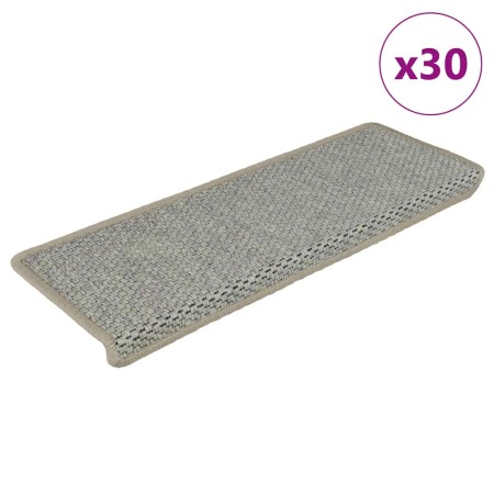 Alfombra autoadhesiva escalera sisal 30 uds 65x21x4 cm Green by , Stair mats - Ref: Foro24-3365887, Price: 198,79 €, Discount: %