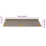 Alfombra autoadhesiva escalera sisal 30 uds 65x21x4 cm Green by , Stair mats - Ref: Foro24-3365887, Price: 198,79 €, Discount: %