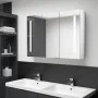 Mueble de baño con espejo LED blanco brillante 89x14x62 cm de vidaXL, Tocadores de baño - Ref: Foro24-326531, Precio: 132,42 ...