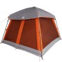 Tienda de campaña familiar 6 personas impermeable gris naranja by , tents - Ref: Foro24-4009568, Price: 174,37 €, Discount: %