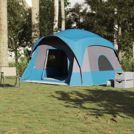 Tienda de campaña familiar para 6 personas impermeable azul by , tents - Ref: Foro24-4009556, Price: 190,96 €, Discount: %
