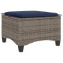 Taburetes de jardín con cojines 2 uds gris 55x55x36 cm von , Hocker für den Außenbereich - Ref: Foro24-4108252, Preis: 126,65...