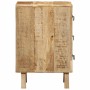 Mesilla de noche 2 uds 37x32x50 cm madera mango rugosa de , Mesitas de noche - Ref: Foro24-4104516, Precio: 248,76 €, Descuen...
