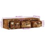 Mueble de TV de pared madera maciza reciclada 100x32x25 cm von , CD- und DVD-Speicher - Ref: Foro24-4104528, Preis: 166,21 €,...